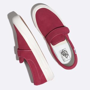 Vans Erkek Kaykay Ayakkabısı Anaheim Factory Slip-On 47 DX Koyu Kırmızı | 54360-699